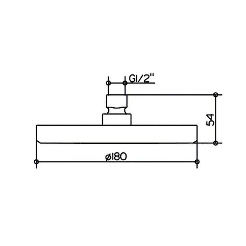 Верхний душ Keuco Edition 400 51686010100 изображение