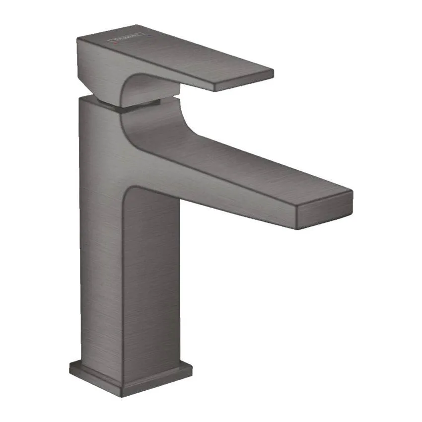 Смеситель для раковины Hansgrohe Metropol 32507340 с донным клапаном Push-Open, шлифованный черный хром