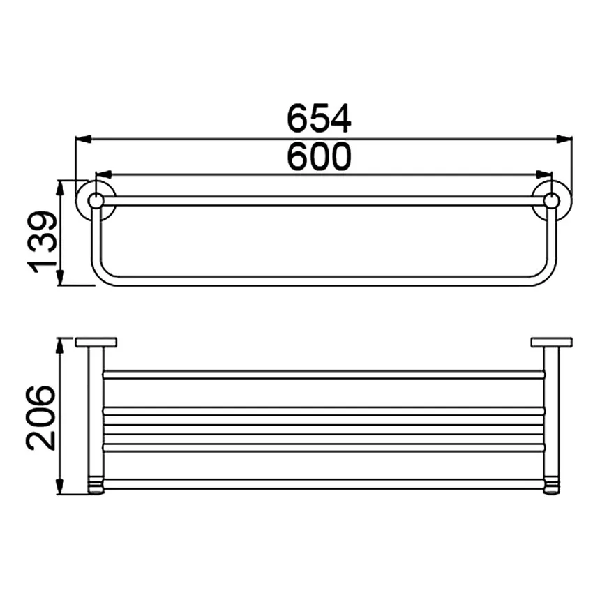 Полка для полотенец Timo Saona 13058/03 черный изображение