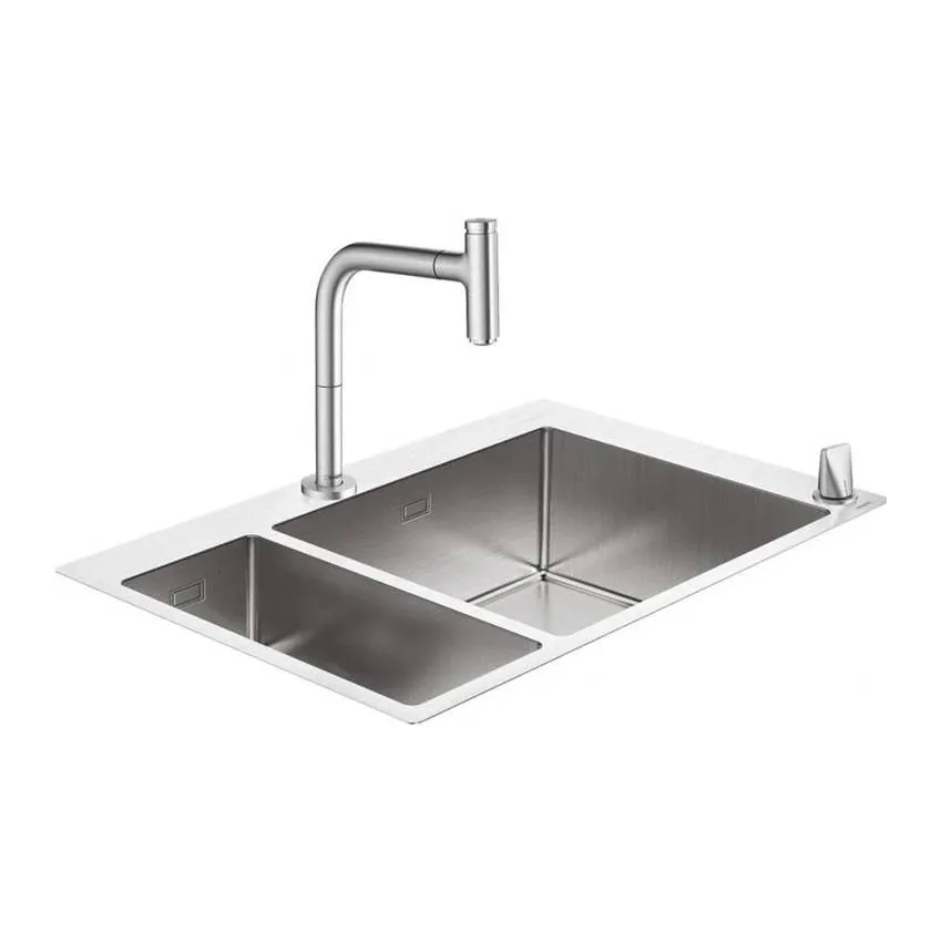 Кухонная мойка с встроенным смесителем Hansgrohe C71-F655-09 75x50 43206800