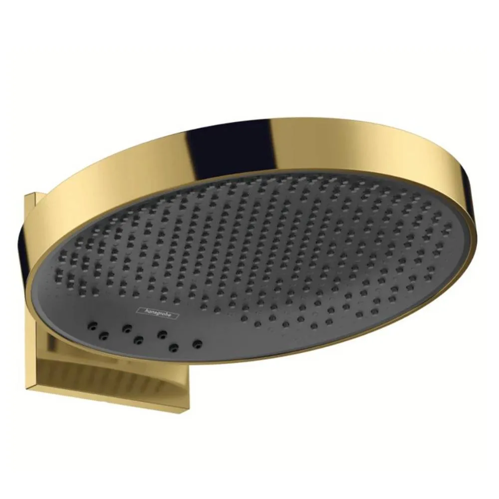 Верхний душ Hansgrohe Rainfinity 26234990 360 3jet с настенным креплением, полированное золото