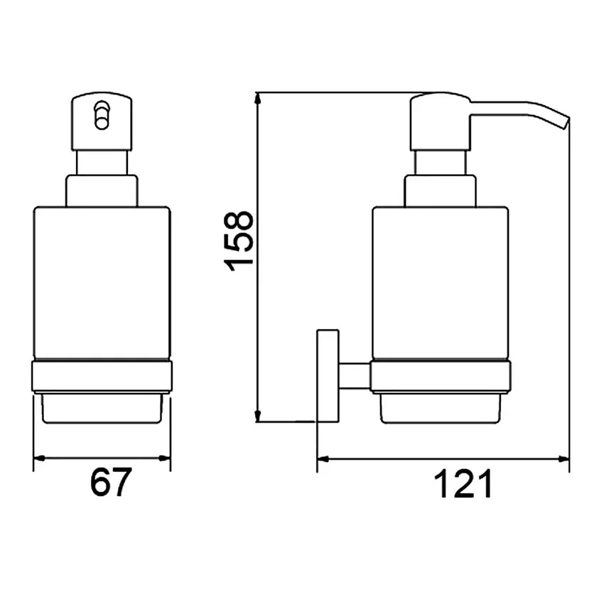 Дозатор Timo Saona 13039/03 черный изображение