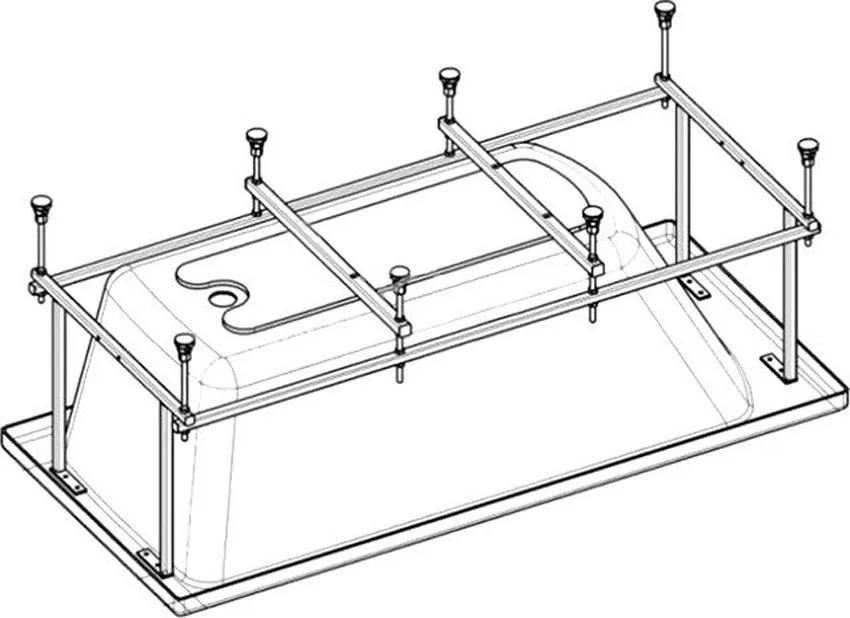 Монтажный комплект к акриловой ванне Roca Easy 170x75 изображение