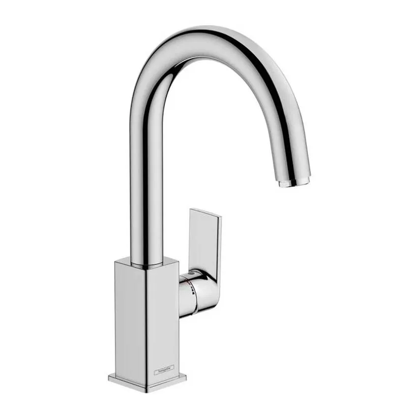 Смеситель для раковины со сливным гарнитуром Hansgrohe Vernis Shape 210 71564000 хром