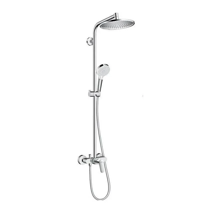 Душевая стойка Hansgrohe Crometta S 240 1jet Showerpipe EcoSmart 27269000 с однорычажным смесителем
