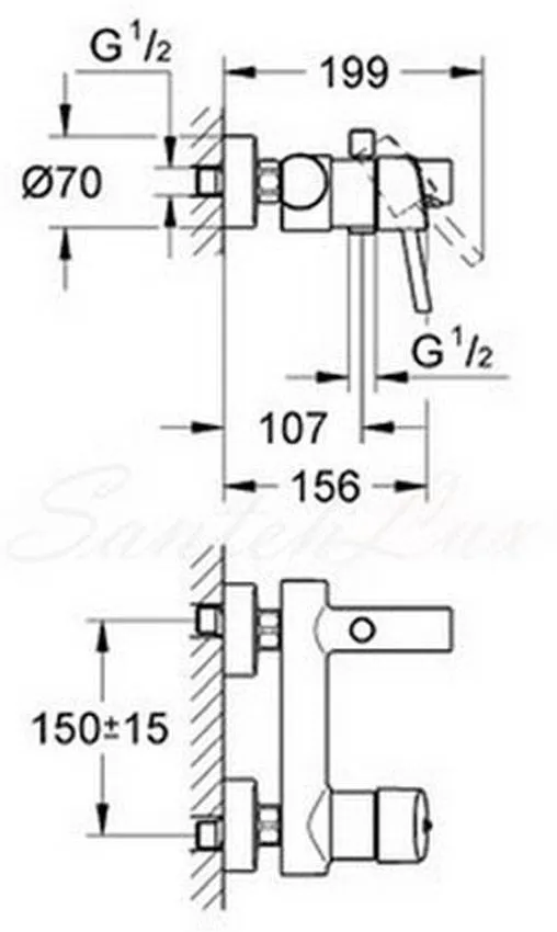 Смеситель для ванны Grohe Concetto 32211001 изображение