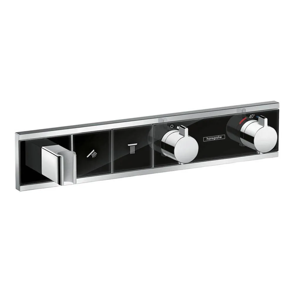 Термостат Hansgrohe RainSelect 15355600 для 2 потребителей, черный хром
