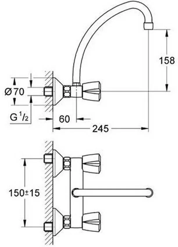 Смеситель для кухни Grohe Costa L 31191001 изображение