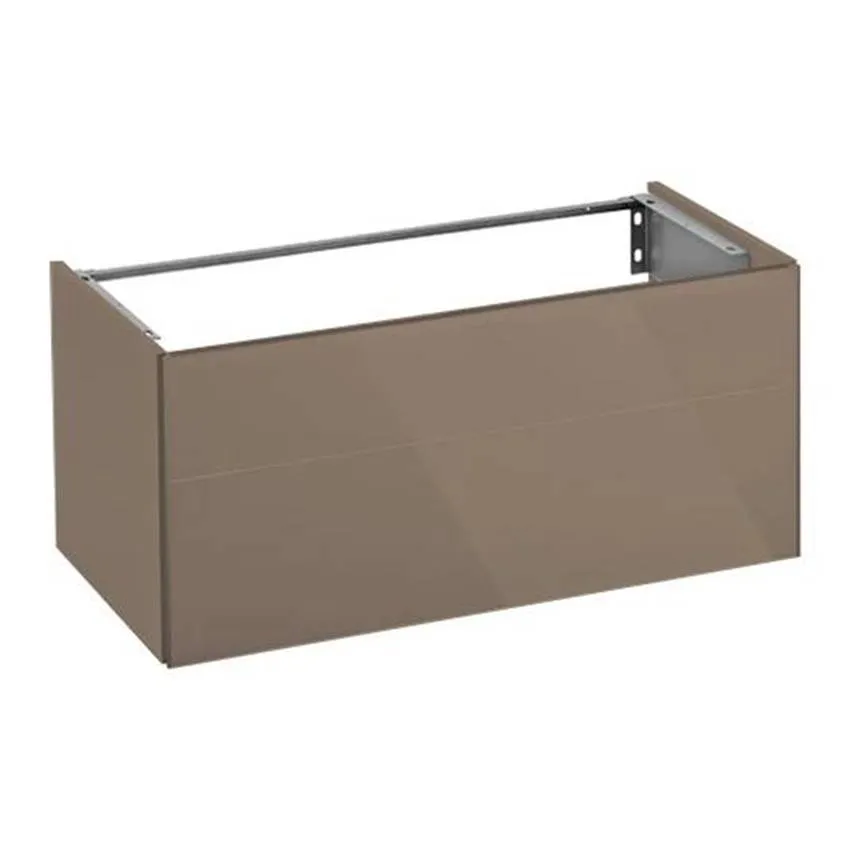 Тумба с раковиной Keuco Royal Reflex трюфель 100 см (34070140000+34071311001)