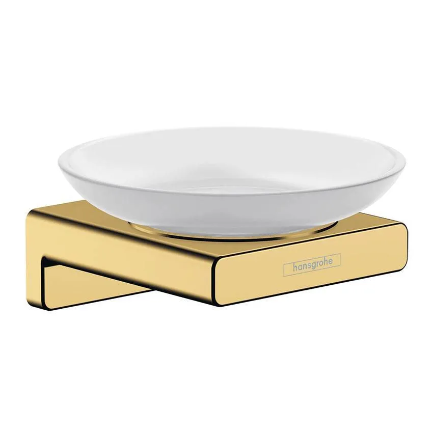 Мыльница AddStoris Hansgrohe 41746990 полированное золото