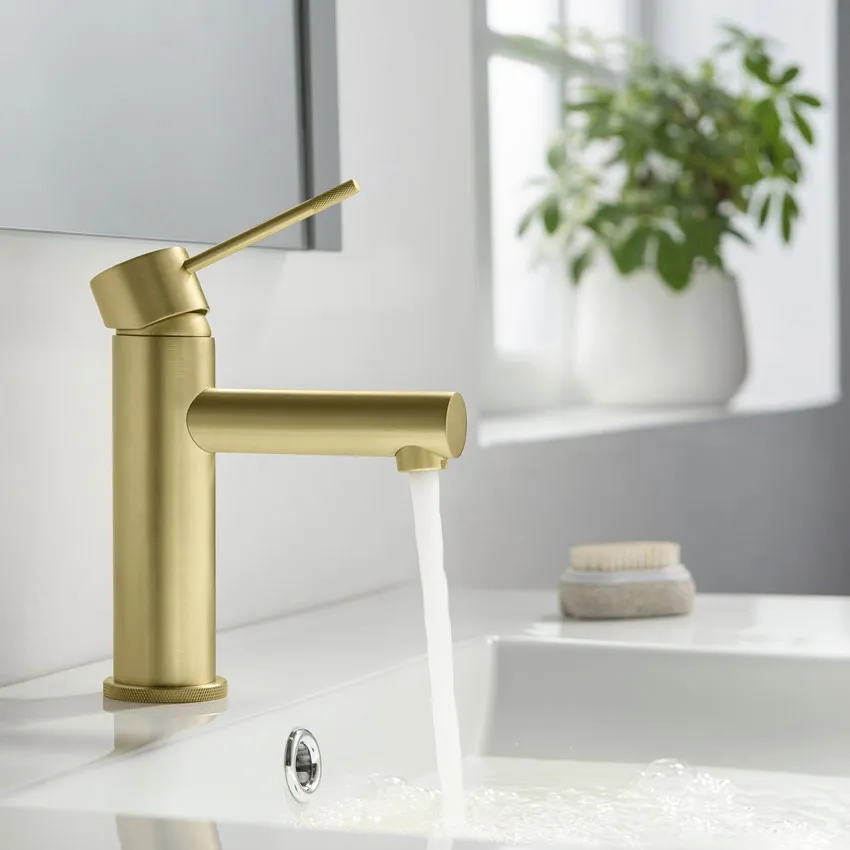 Смеситель для раковины Timo Saona 2361/17F золото матовое изображение