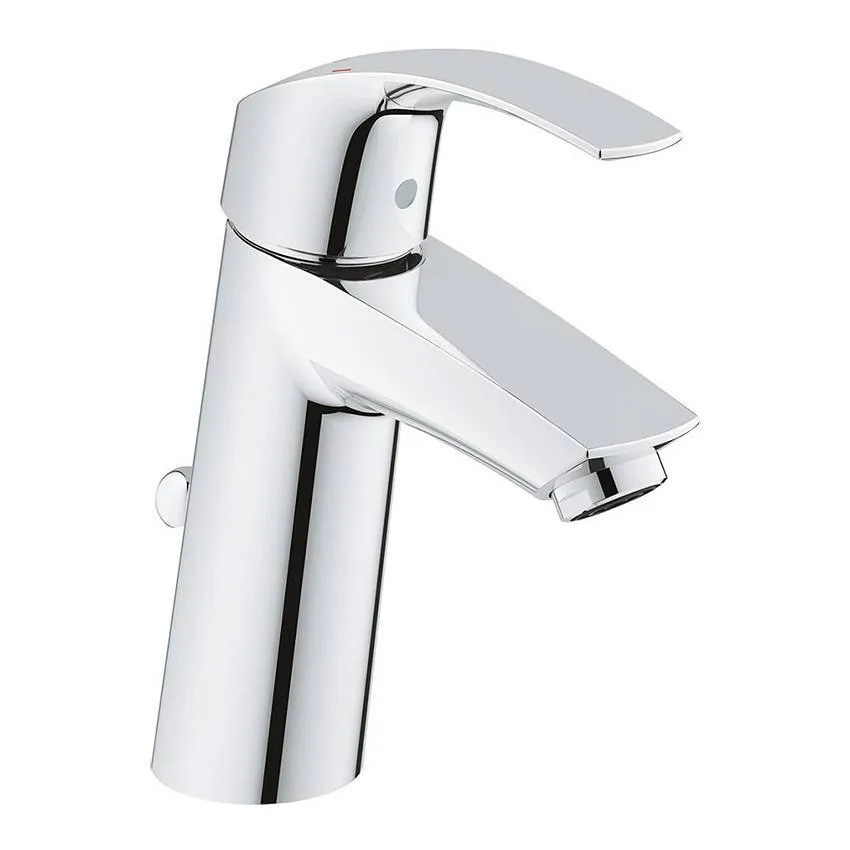 Смеситель для раковины Grohe Eurosmart 23322001 с донным клапаном