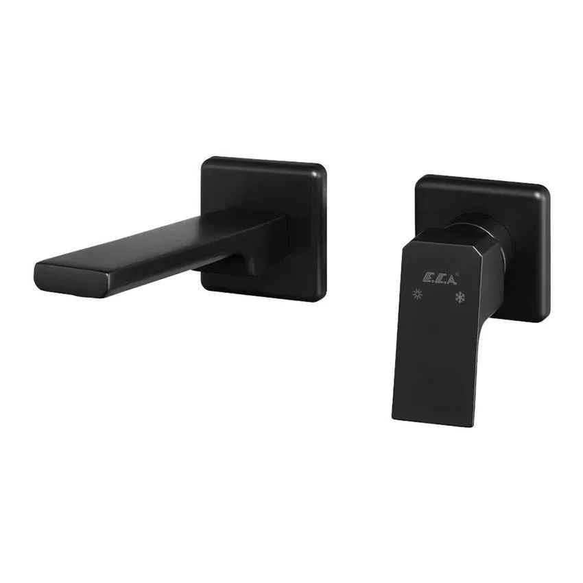 Смеситель для раковины E.C.A. Tiera 102167605C1EX-KK черный матовый (внешняя часть)