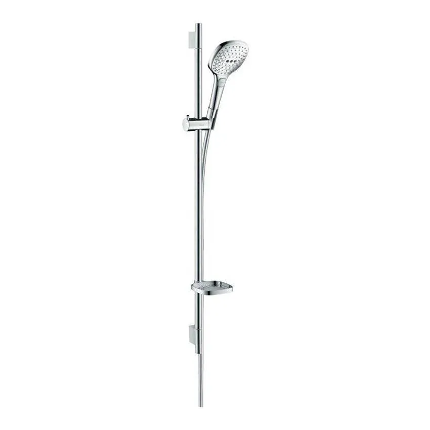 Душевой гарнитур Hansgrohe Raindance Select E 120 26621000 со штангой 90 см и мыльницей, хром