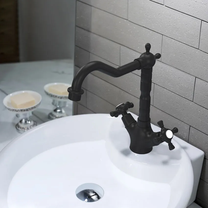 Смеситель для раковины Timo Nelson 0143/03F черный изображение