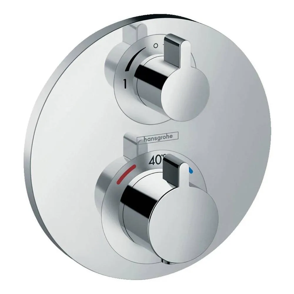 Термостат для ванны с душем Hansgrohe Ecostat S 15758000 с запорным/переключающим вентилем