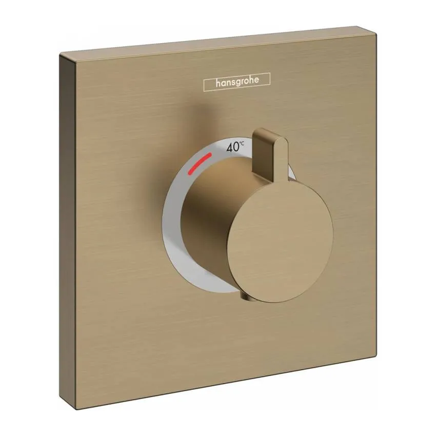 Термостатический смеситель для душа (внешняя часть) Hansgrohe Select Highflow 15760140 шлифованная бронза