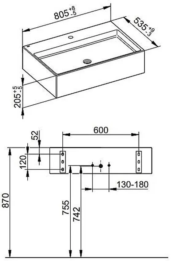 Раковина встраиваемая Keuco Edition 90 39062318001 изображение