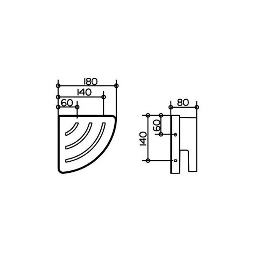 Угловая полка для душа Keuco Collection Moll 12757010000 изображение