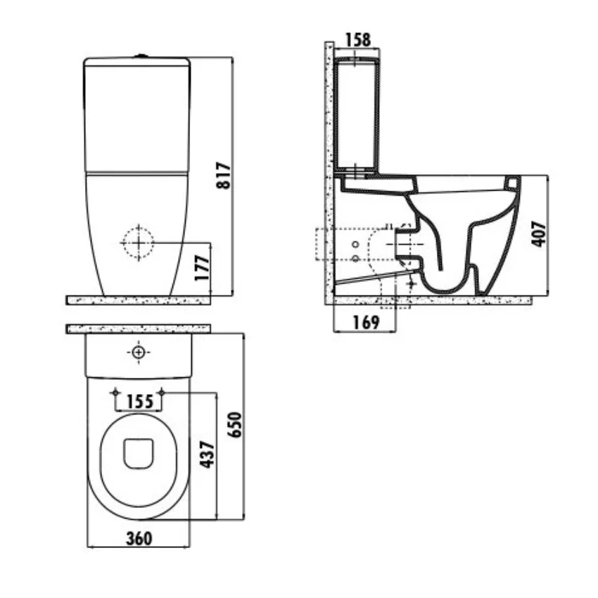 Унитаз напольный Creavit Free изображение