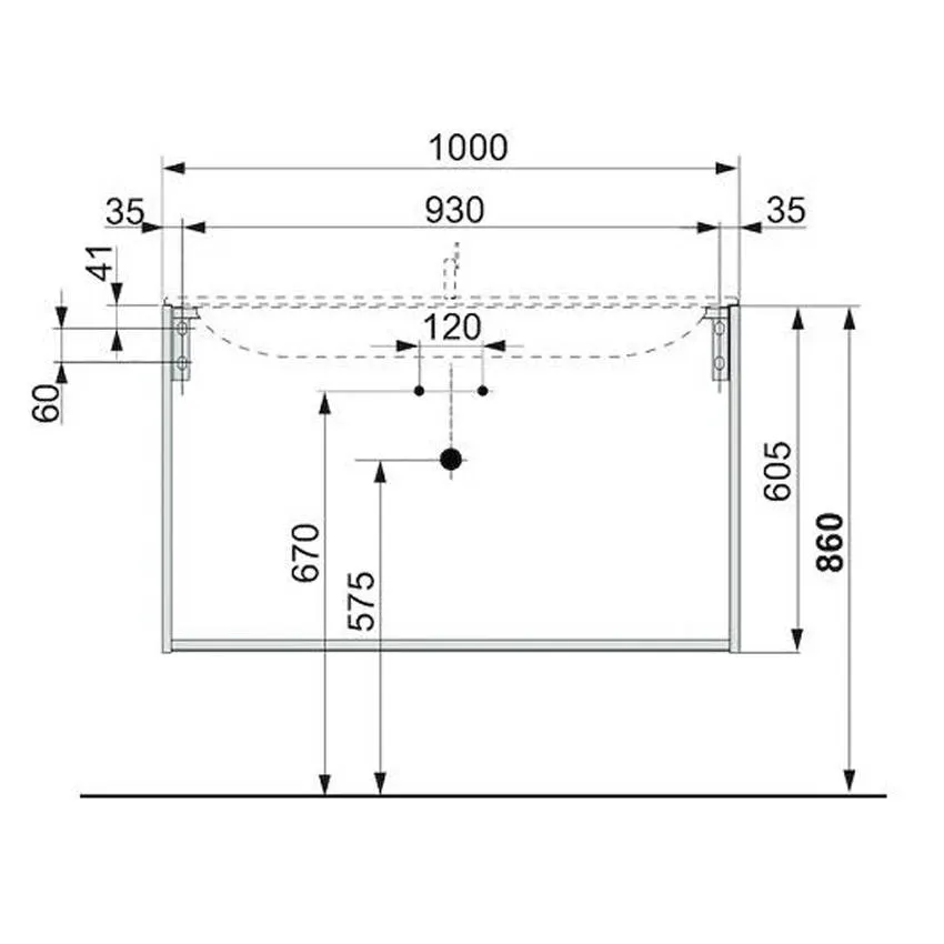 Тумба под раковину Keuco Plan 100 32972300000 изображение