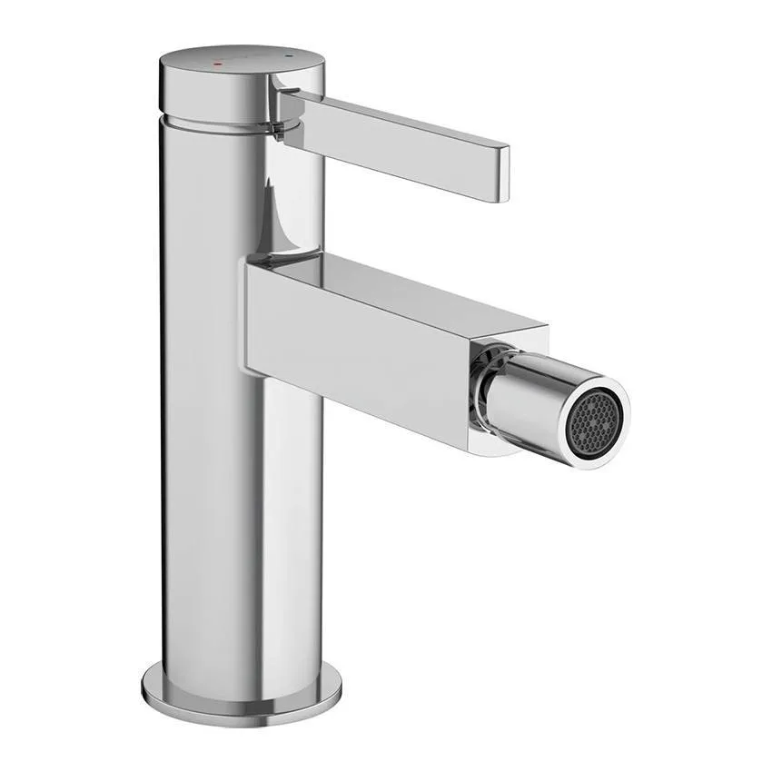 Смеситель для биде Hansgrohe Finoris 76200000 хром со сливным клапаном Push-Open