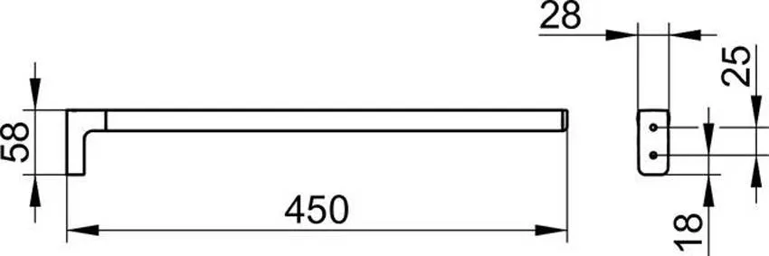 Держатель для полотенца Keuco Collection Moll 12720010000 изображение