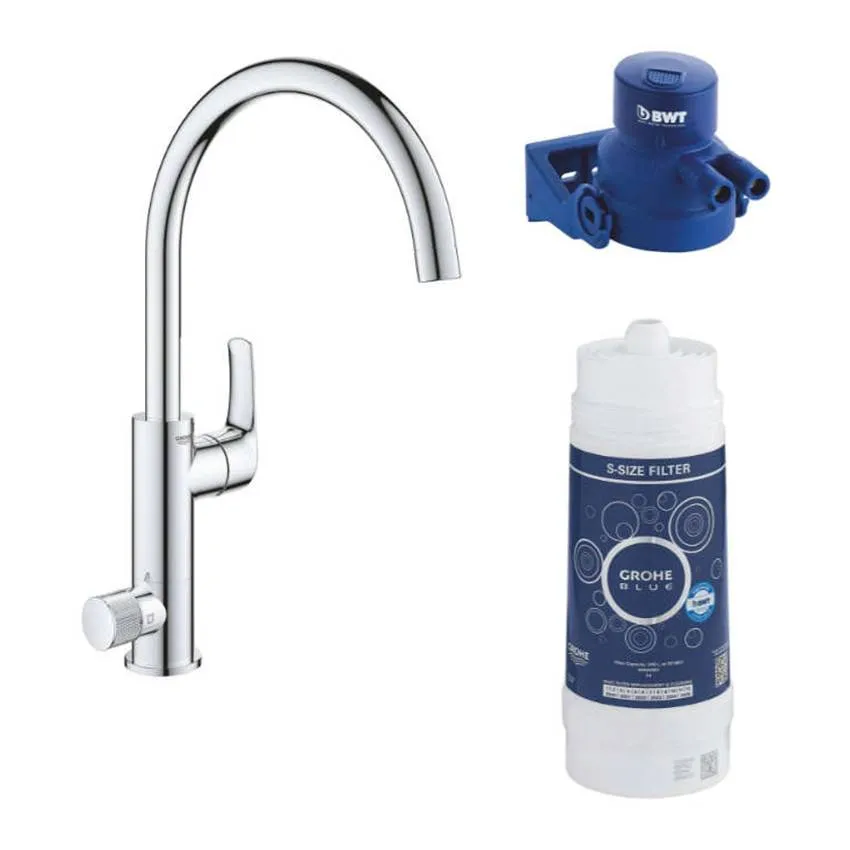Смеситель для кухни Grohe Blue Pure Eurosmart 119708 хром с функцией фильтрации