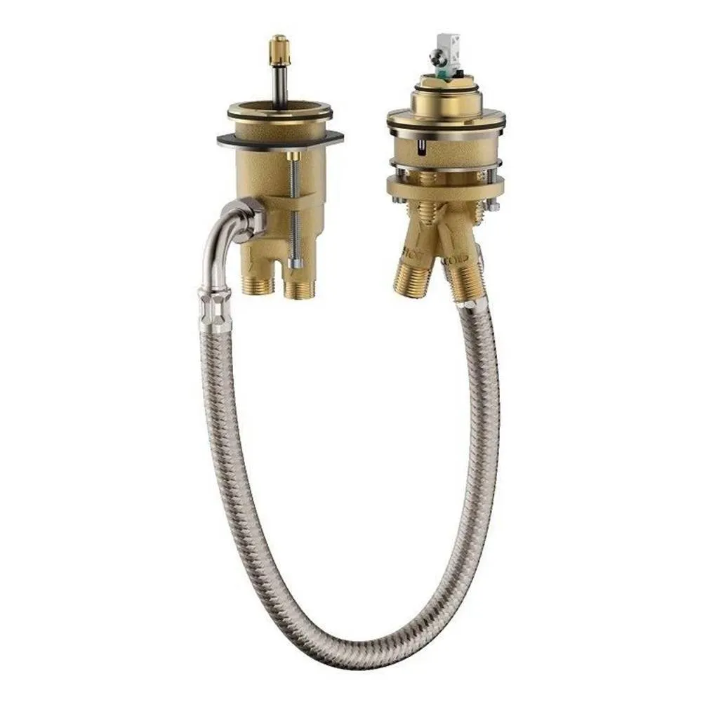 Скрытая часть для смесителя Hansgrohe Metropol 13159180 на борт ванны на 2 отверстия