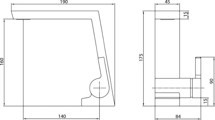 Смеситель для раковины E.C.A. Icon 102188037HEX изображение