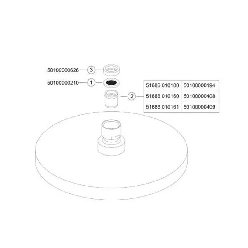 Верхний душ Keuco Edition 400 51686010100 изображение