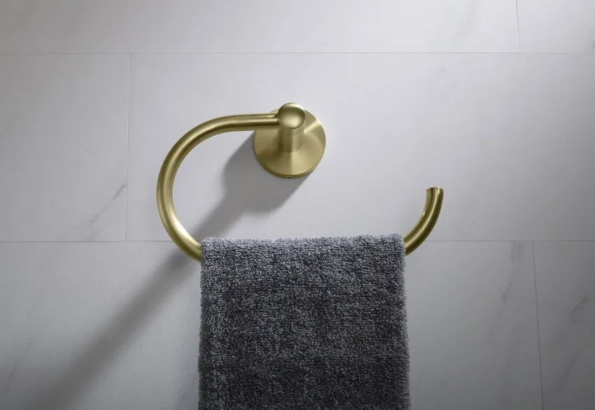 Полотенцедержатель Timo Saona 13050/17 золото матовое изображение