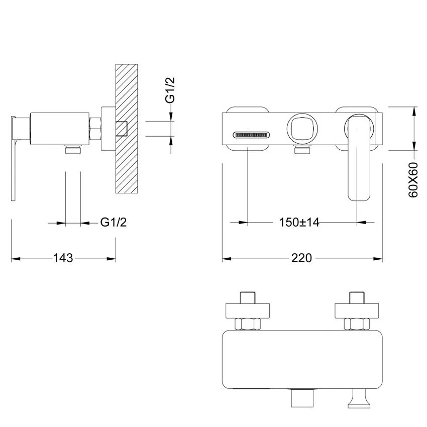 Смеситель для ванны с душем Timo Torne 4314/17Y золото матовое изображение