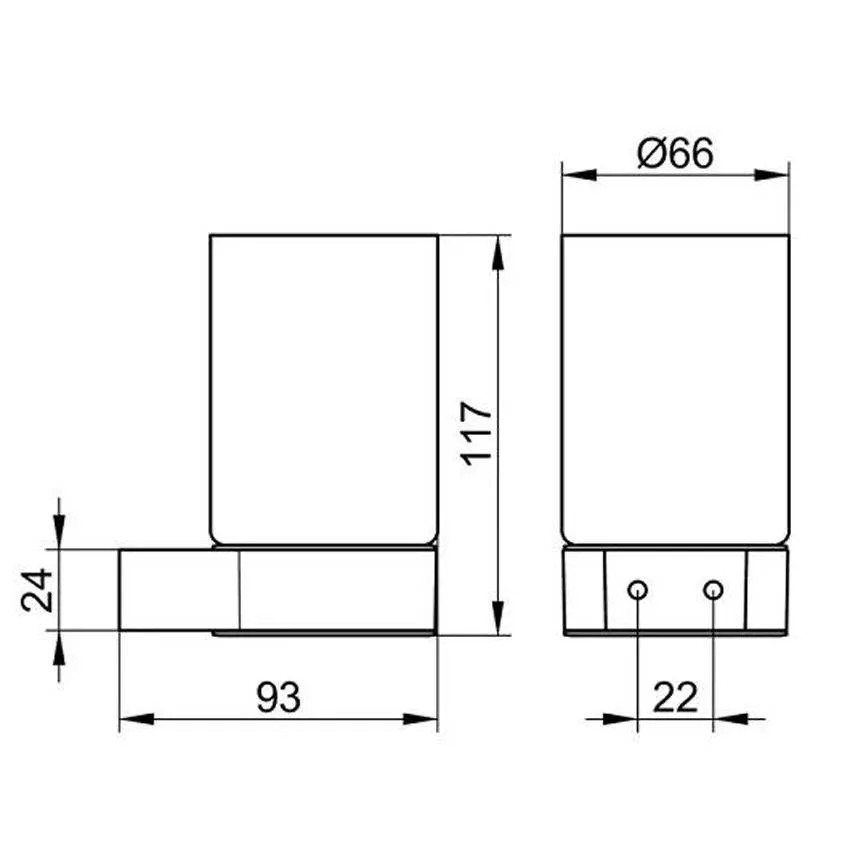 Стакан Keuco Plan 14950379000 черный изображение