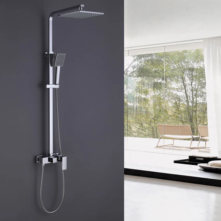 Душевая стойка Abber Daheim AF8220 без излива, хром изображение