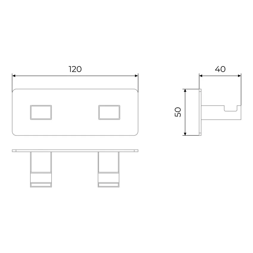 Вешалка-2 крючка Timo Selene 10014/00 хром изображение