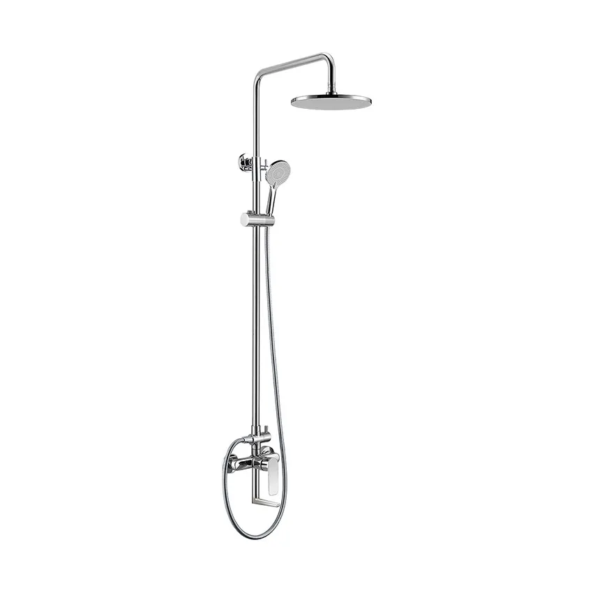 Душевая стойка Abber Weiss Insel AF8014 с изливом, хром