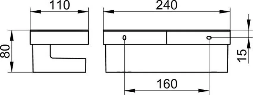 Полка Keuco Collection Moll 12758010001 хром, антрацит изображение