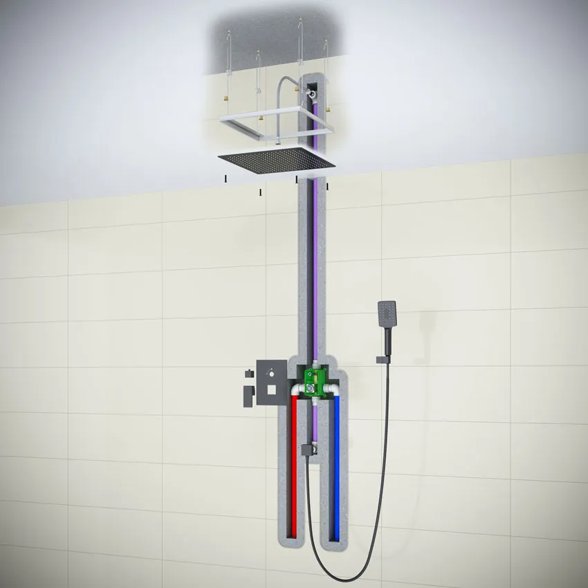 Душевая система встроенная Timo Selene SX-2029/00SM хром изображение