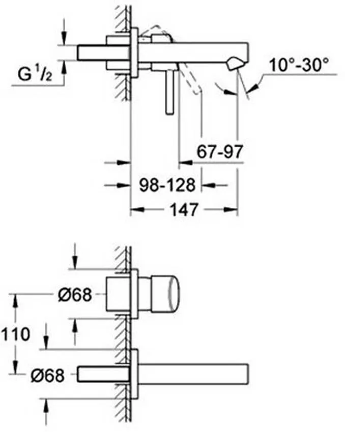 Встраиваемый смеситель Grohe Concetto New 19575001 изображение