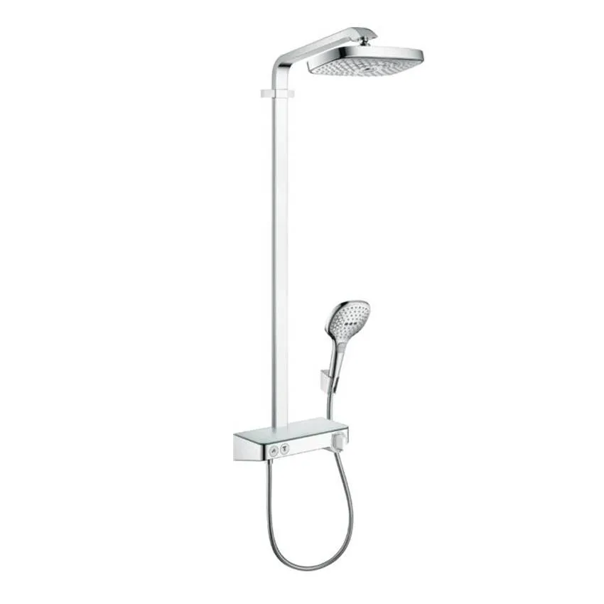 Душевая стойка Hansgrohe Raindance Select Showerpipe E300 2jet EcoSmart 9 л/мин с ShowerTablet Select 300 (хром) 27283000