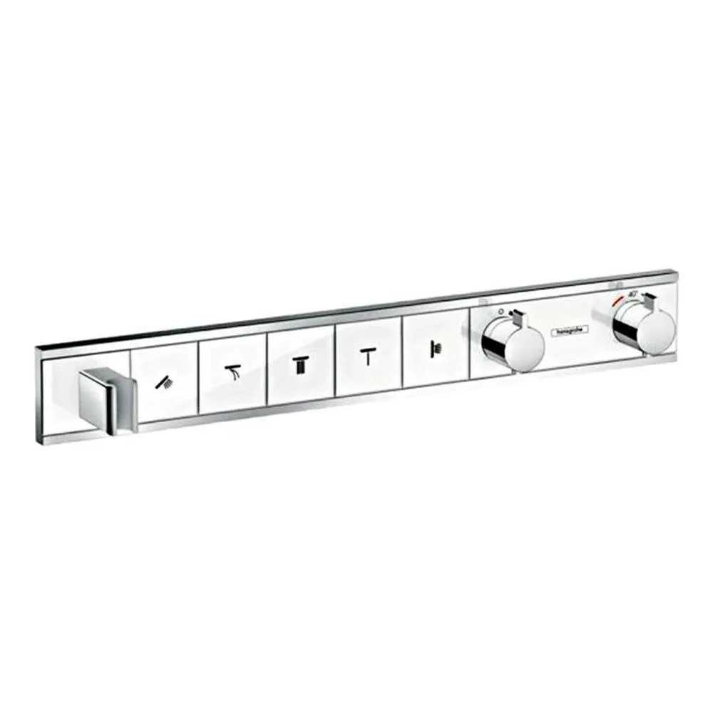 Термостат Hansgrohe RainSelect 15358400, 5 потребителей, белый/хром