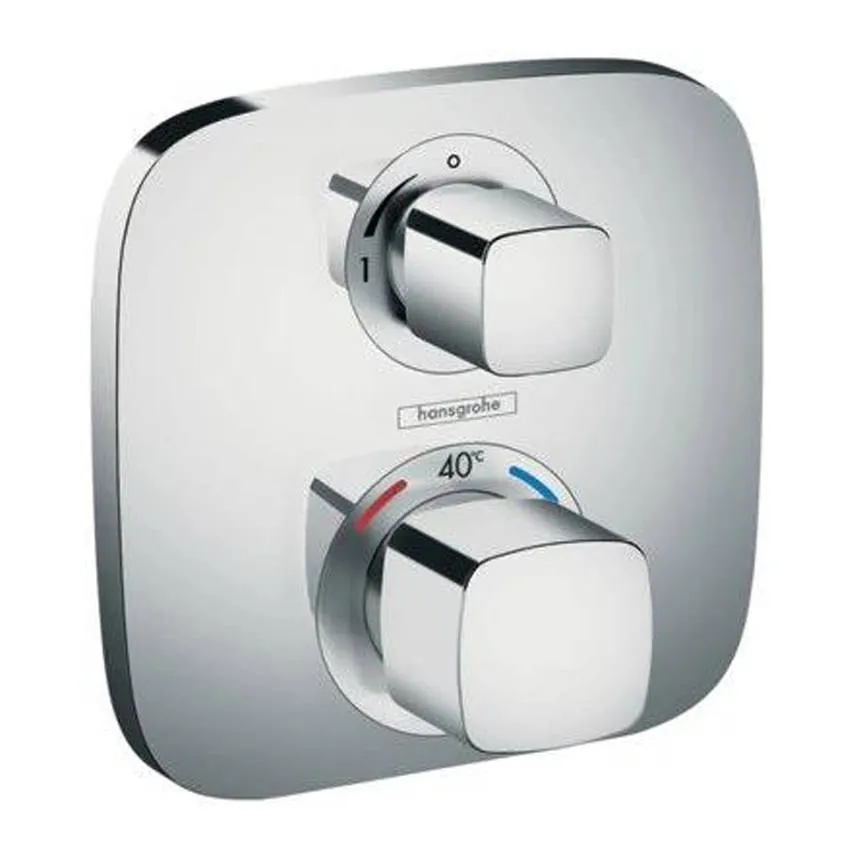 Термостат с запорным вентилем Hansgrohe Ecostat E 15707000 (на 1 потребителя)