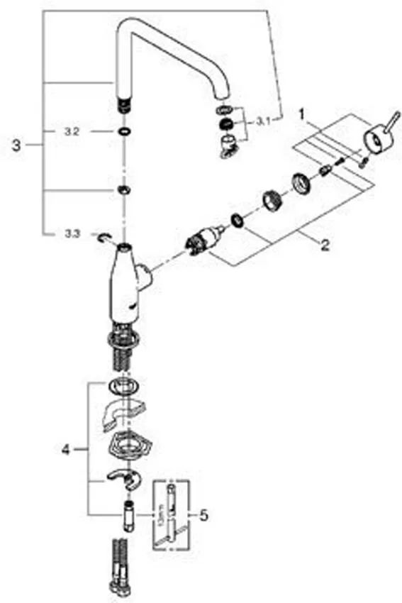 Смеситель для кухни Grohe Essence 30269000 изображение