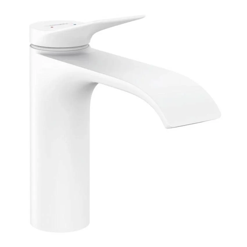 Смеситель для раковины Hansgrohe Vivenis с донным клапаном 75020700 белый матовый