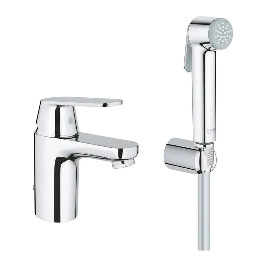 Смеситель для раковины Grohe Eurosmart Cosmopolitan с гигиеническим душем 23125000