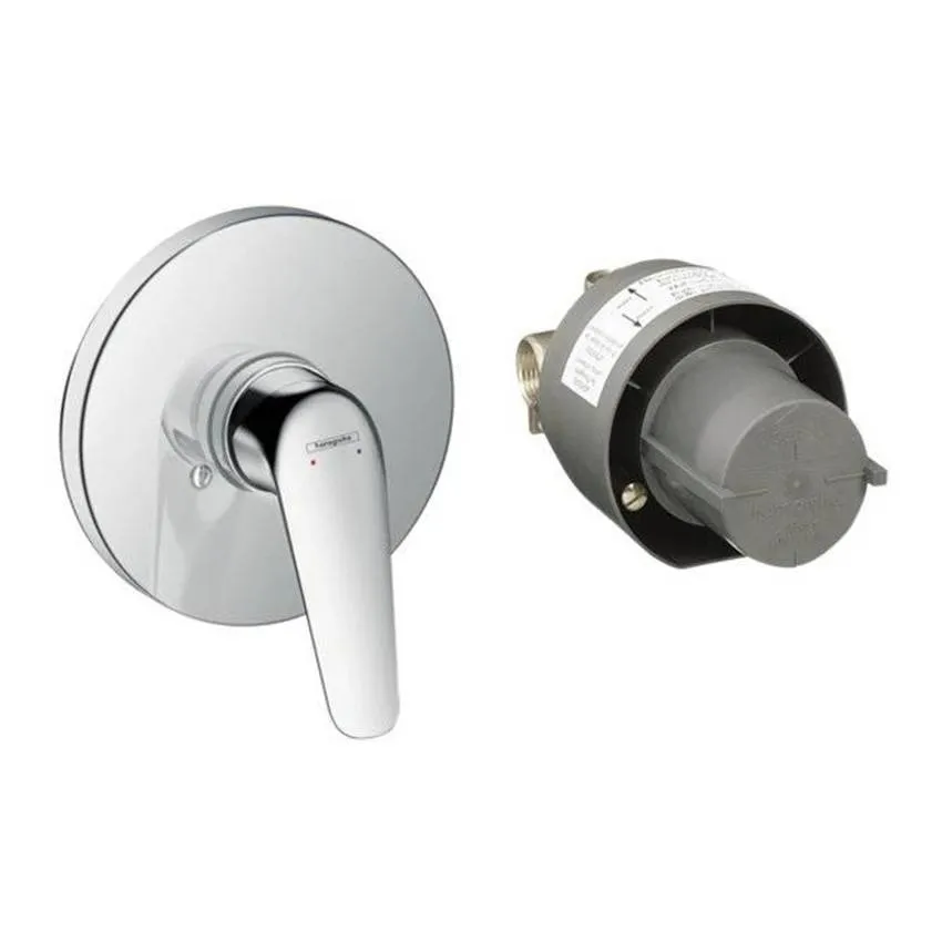Смеситель для душа Hansgrohe Novus 71068000 (внешняя и скрытая часть)