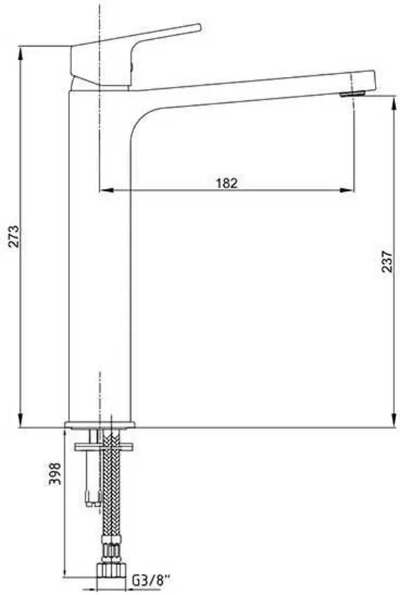 Смеситель для раковины E.C.A.Tiera 102188002EX изображение
