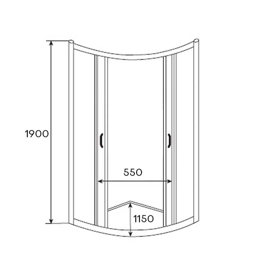 Душевой угол Timo Altti 601 Foggy Glass 100х100х190 изображение