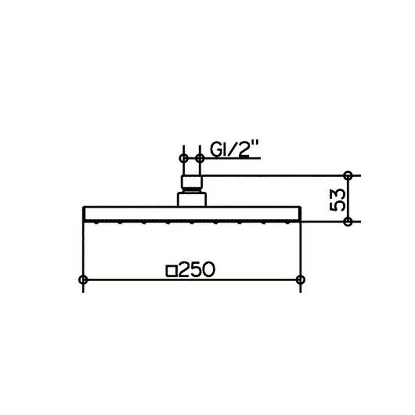 Верхний душ Keuco Edition 300 53086010100 изображение